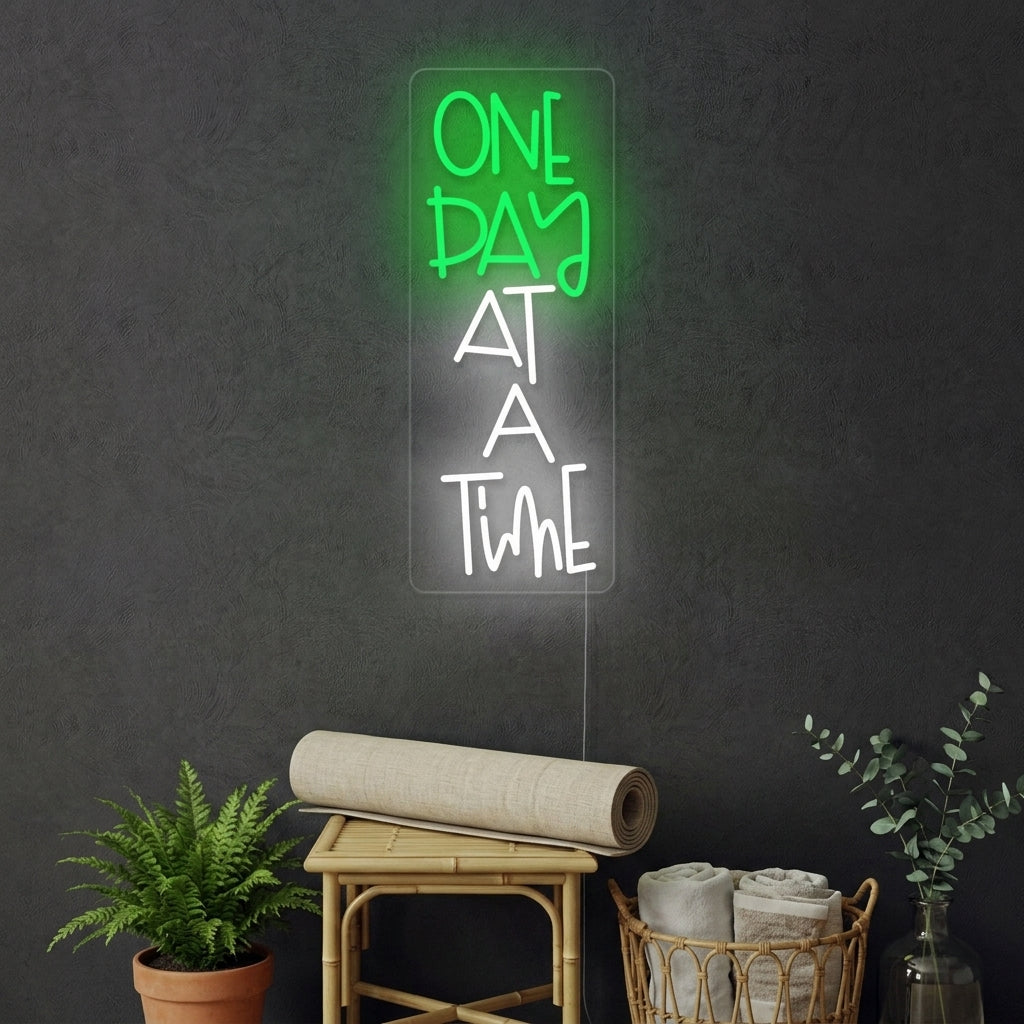 "One Day At A Time" Neon Verlichting