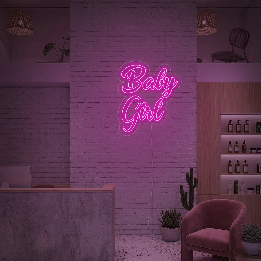 "Baby Girl" Neon Verlichting