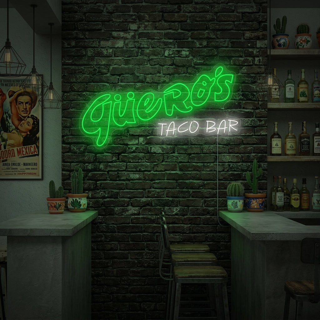 "Güero's Taco Bar" Neonbord