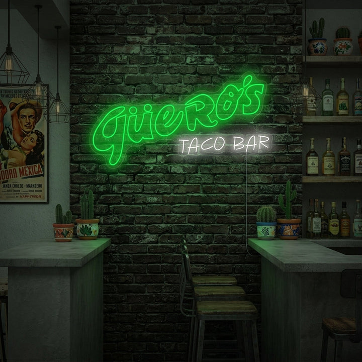 "Güero's Taco Bar" Neonbord