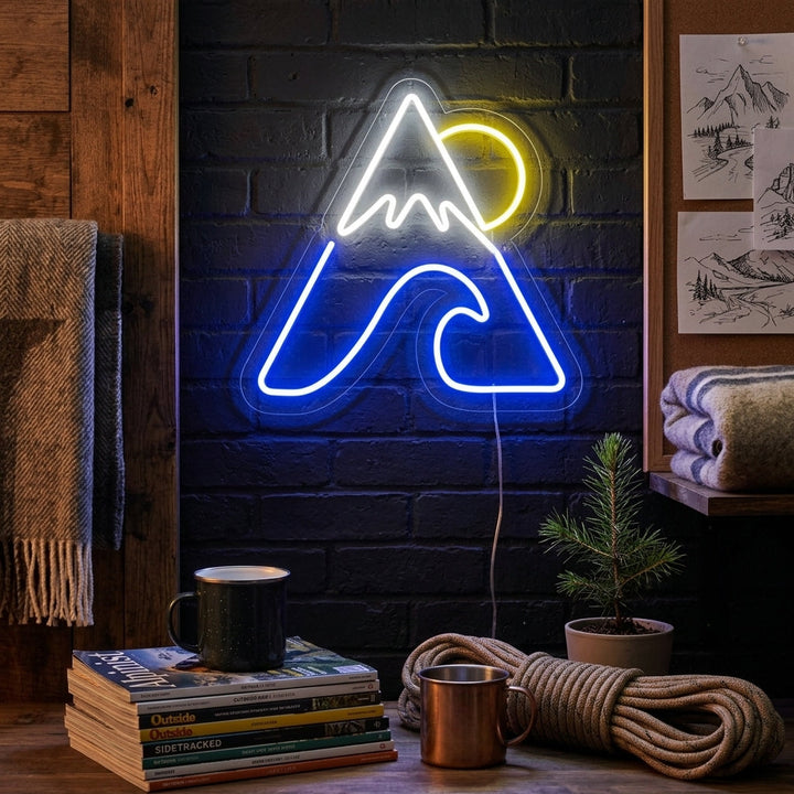 "Berg Zee Zon" Neon Verlichting
