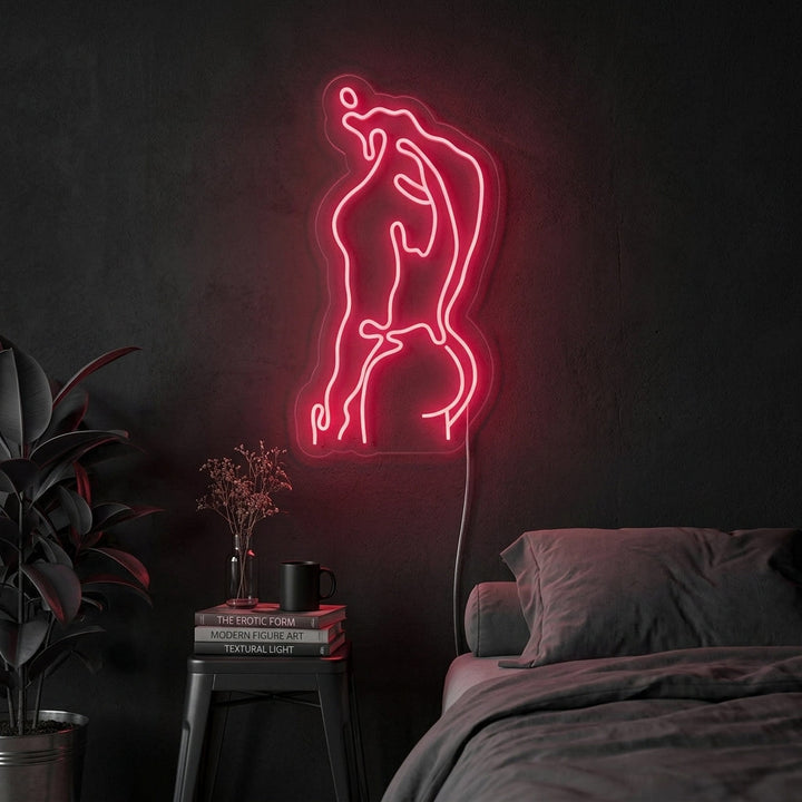 "Sterk Mannenlichaam Menselijk Mannelijk Lichaam" Neon Verlichting