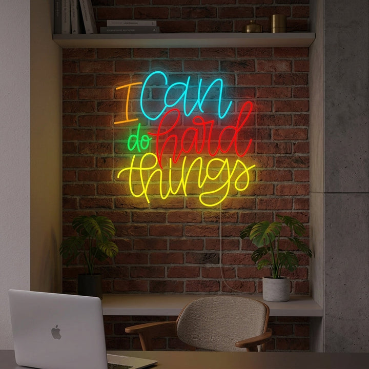 "I Can Do Hard Things" Neon Verlichting