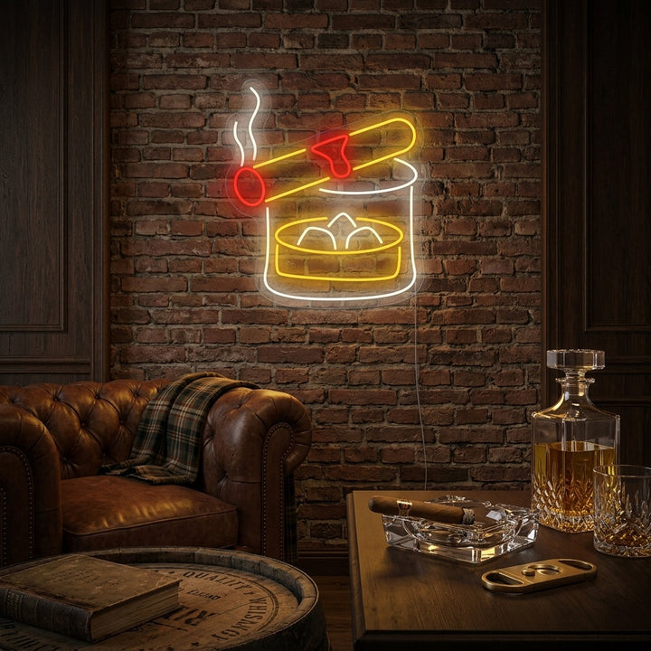 "Whiskyglas" Neonbord