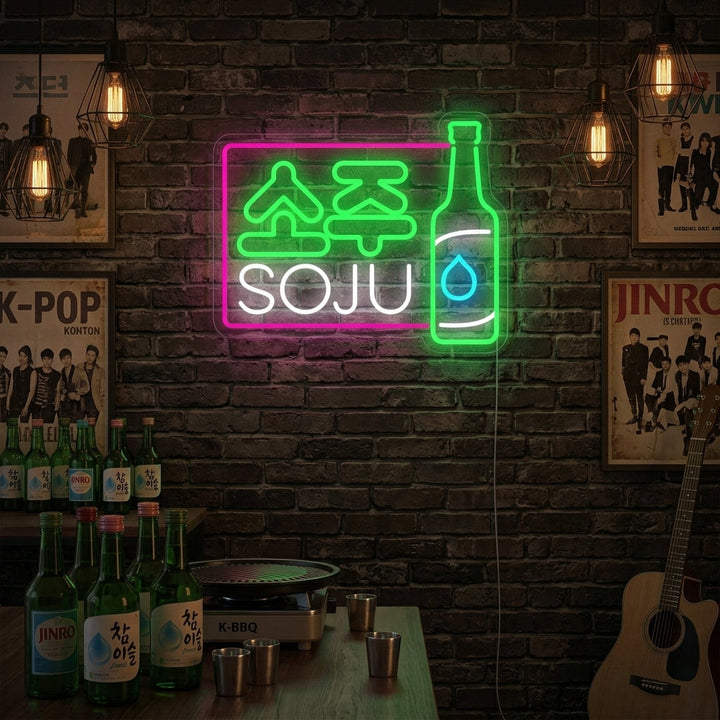 "Soju Koreaanse Drank" Neon Verlichting