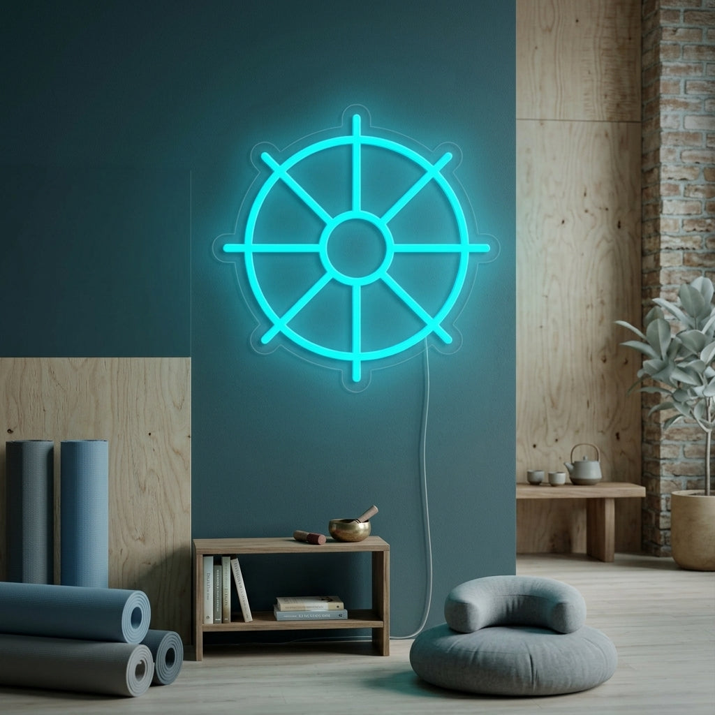 "Dharma Wiel" Neon Verlichting