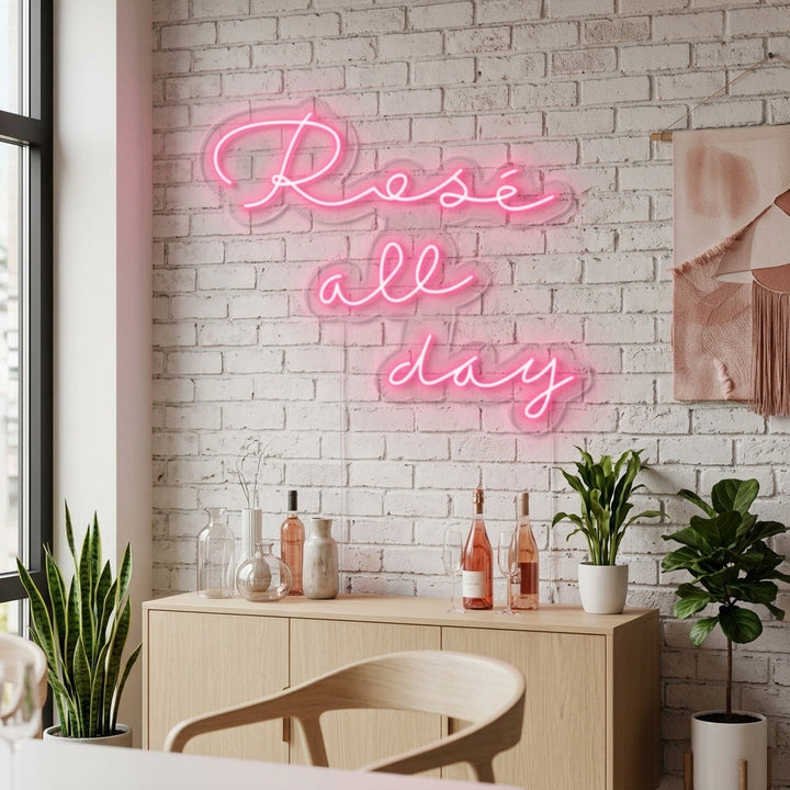 "Rose All Day" Neon Verlichting