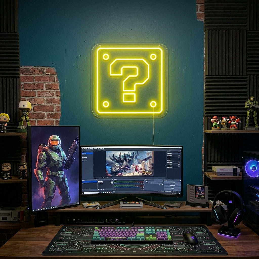 "Mysteriedoos" Neon Verlichting
