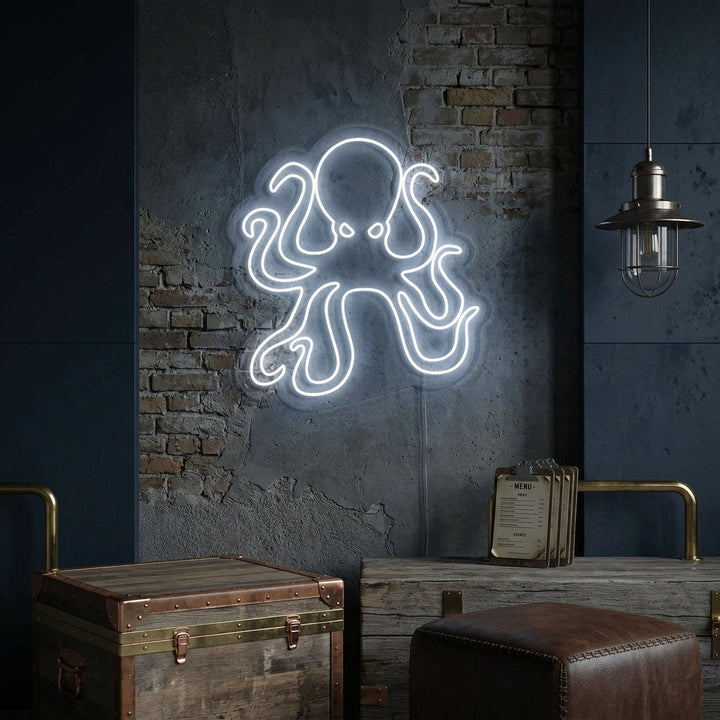 "Octopus Restaurant Zeedier" Neon Verlichting