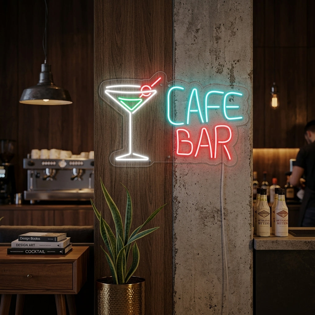"Cocktails, Coffee Bar" Neon Verlichting