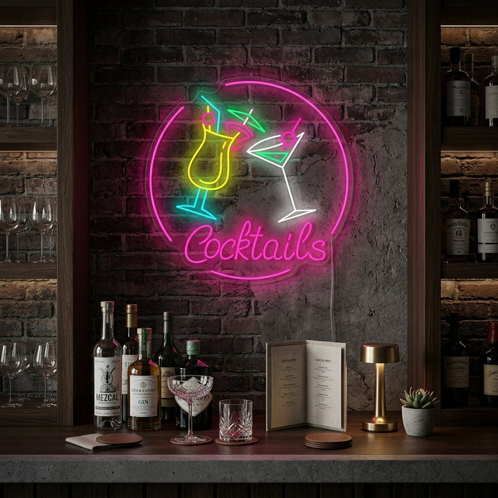 "Cocktails" Neonbord