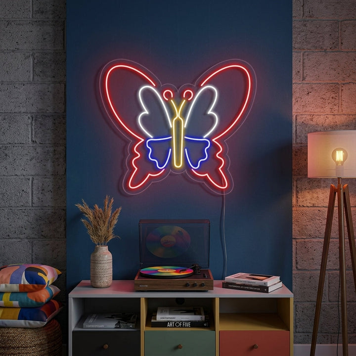 "Vlinder, Vlinderdecoratie, Insecten" Neon Verlichting