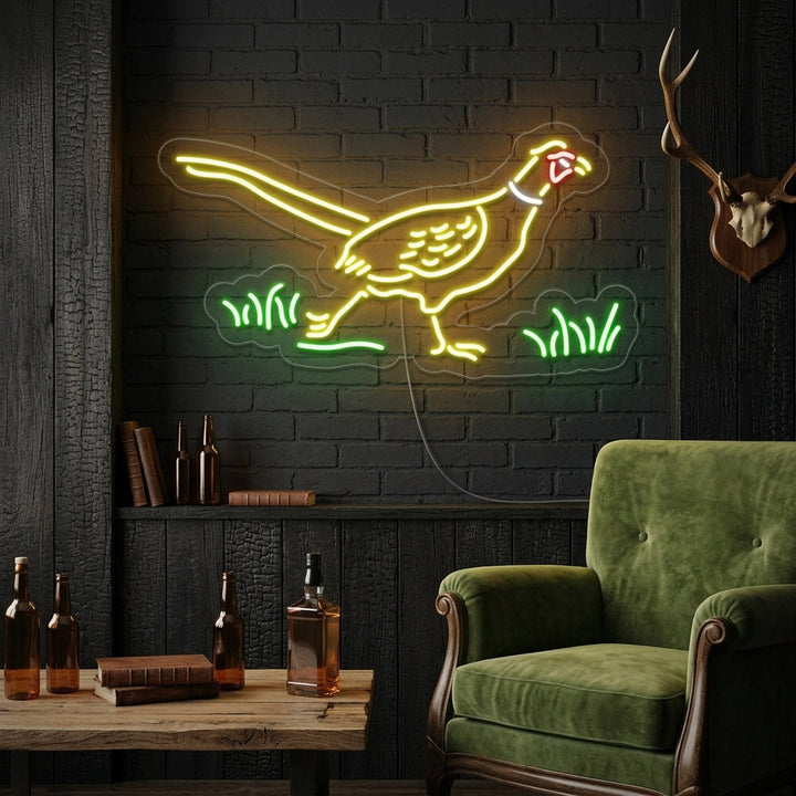"Fazant, Wilde Vogels, Alpiene Vogels" Neon Verlichting