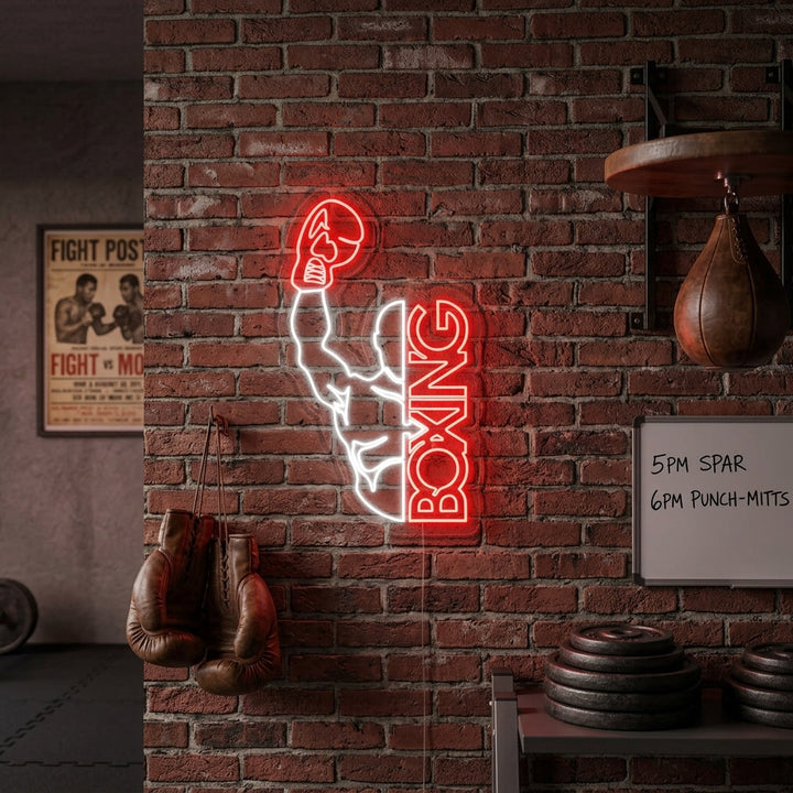 "Boxing, Man" Neon Verlichting