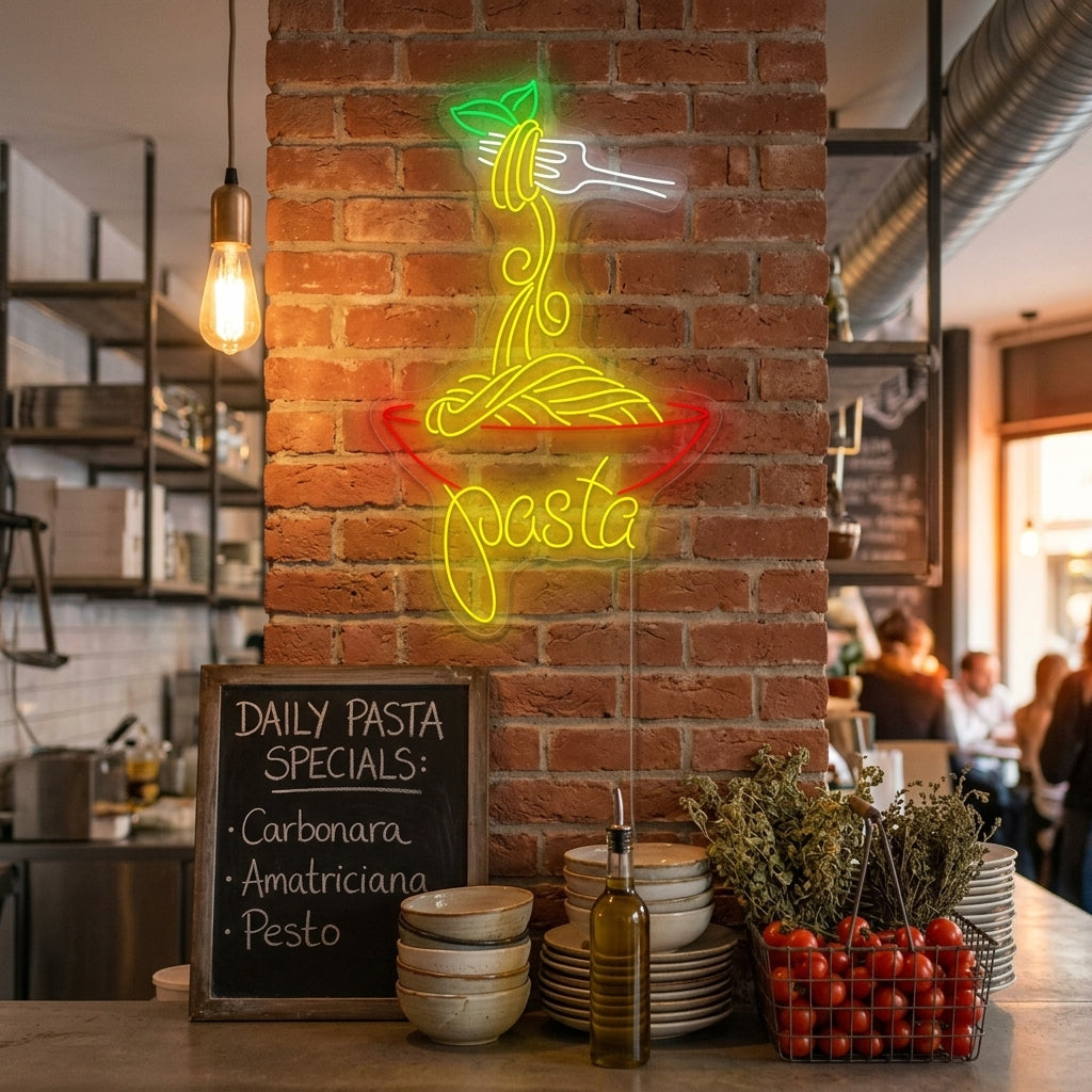"Italiaanse Pasta" Neonbord