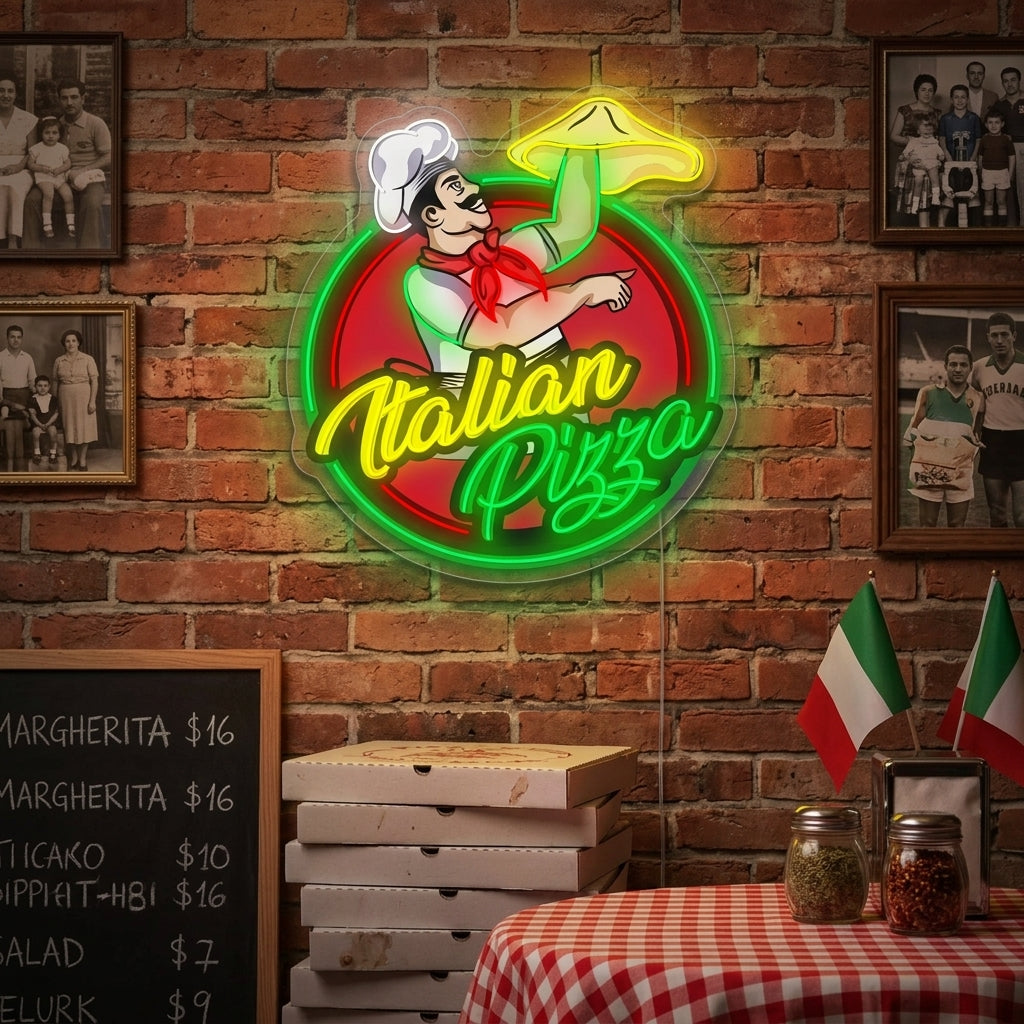 "Italian Pizza" Neonbord