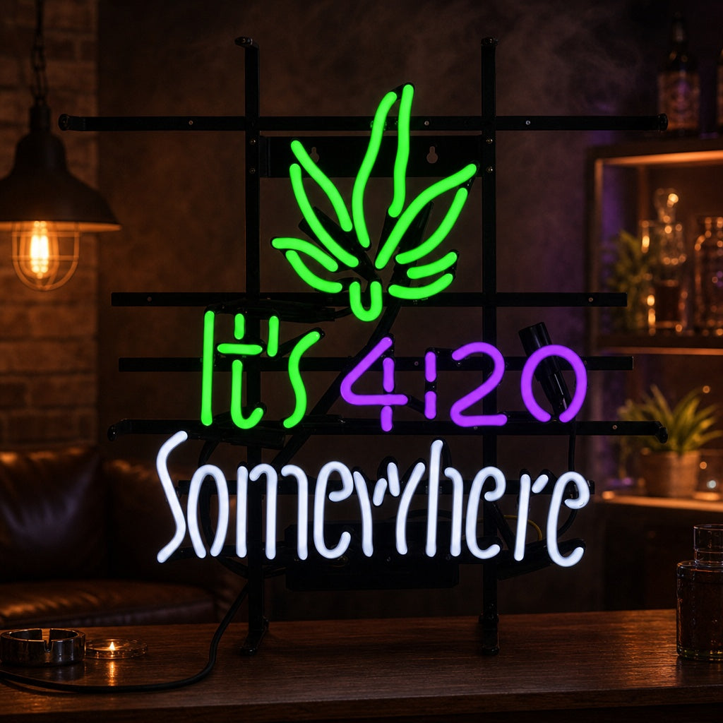 "Its 420 Somewhere" Neon Verlichting