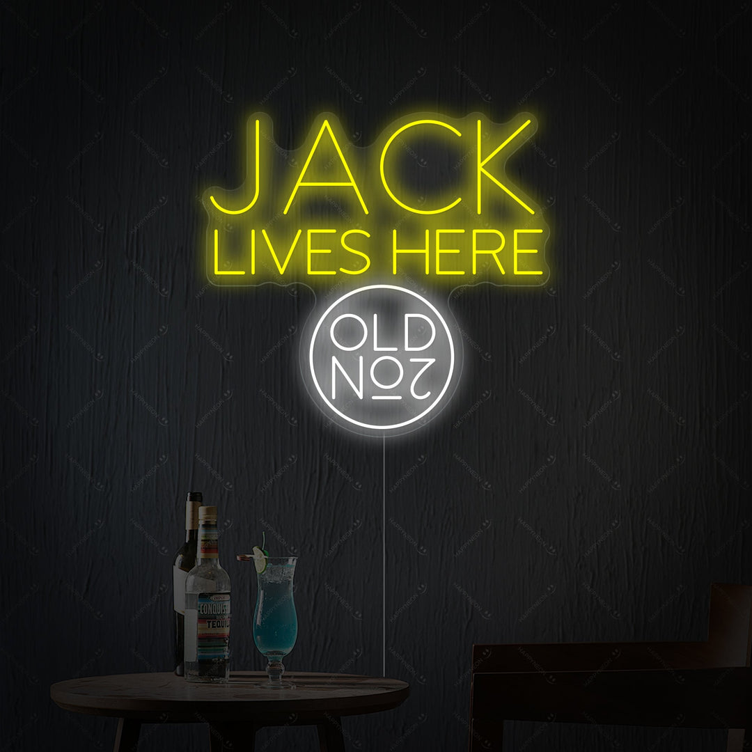 "Jack Lives Here No.7" Neonbord