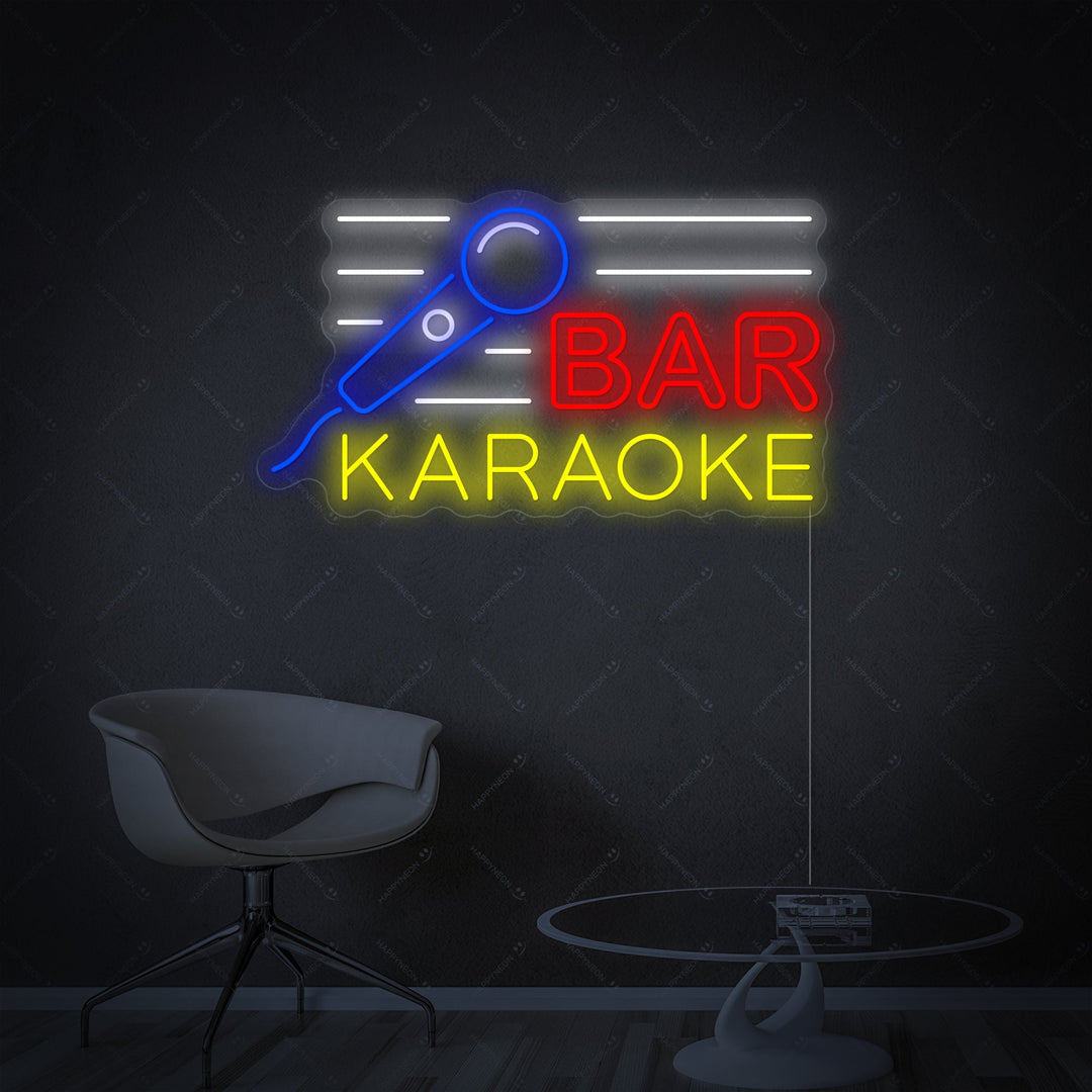 "Karaoke Bar" Neonbord