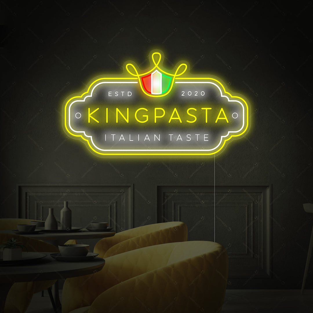 "King Pasta" Neonbord