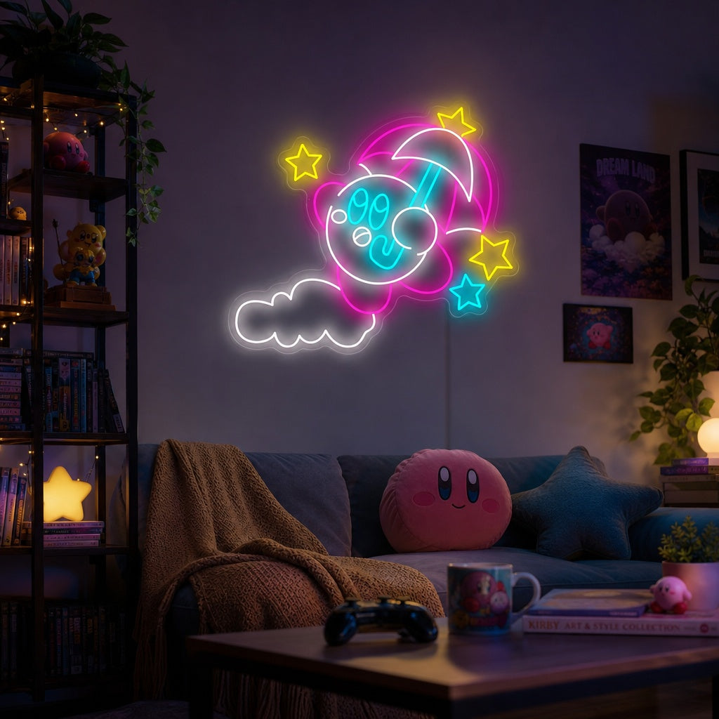 "Kirby Paraplu" Neonbord