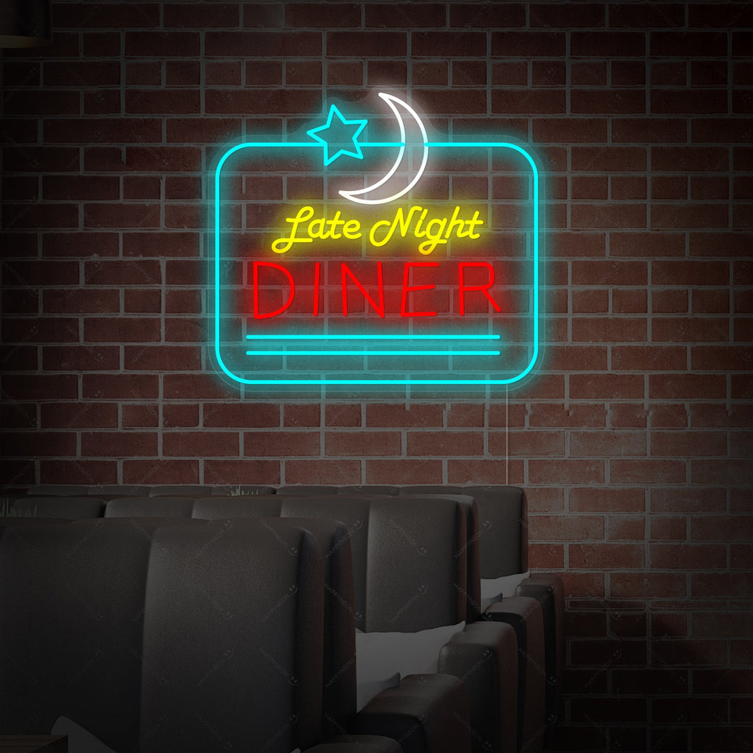 "Late Night Diner" Neonbord