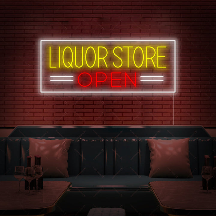 "Liquor Store Open" Neonbord