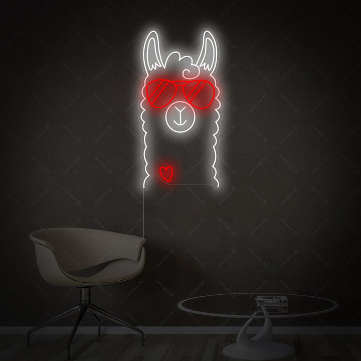 "Lama" Neonbord