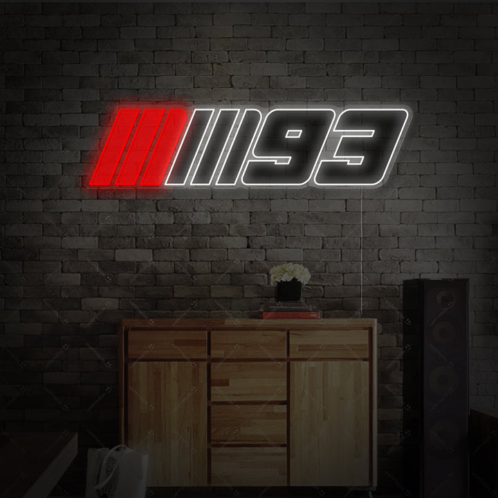 "Marc Marquez 93 Race-logo" Neonbord
