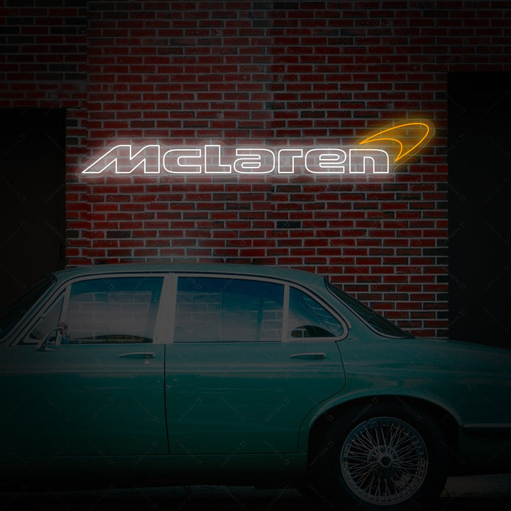 McLaren LED neon bord, McLaren LED bord, Auto neon wanddecor