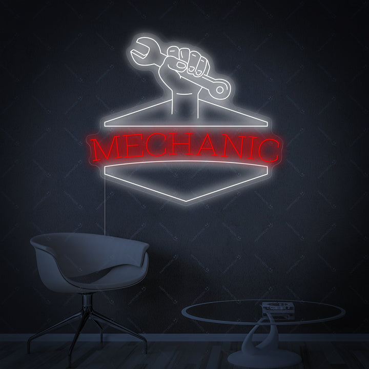 "Mechanic" Neonbord