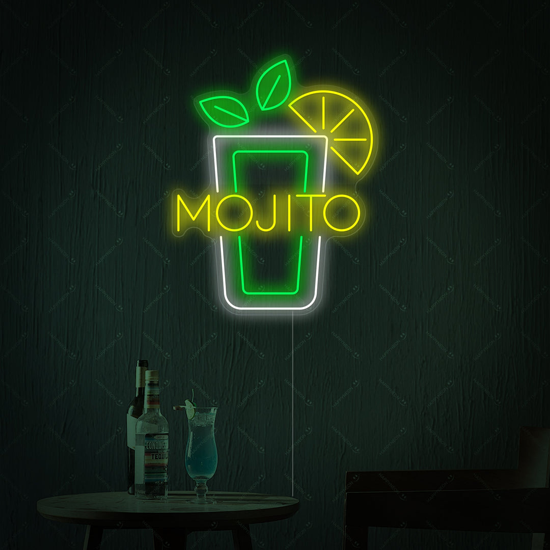 "Mojito Wijnglas" Neonbord