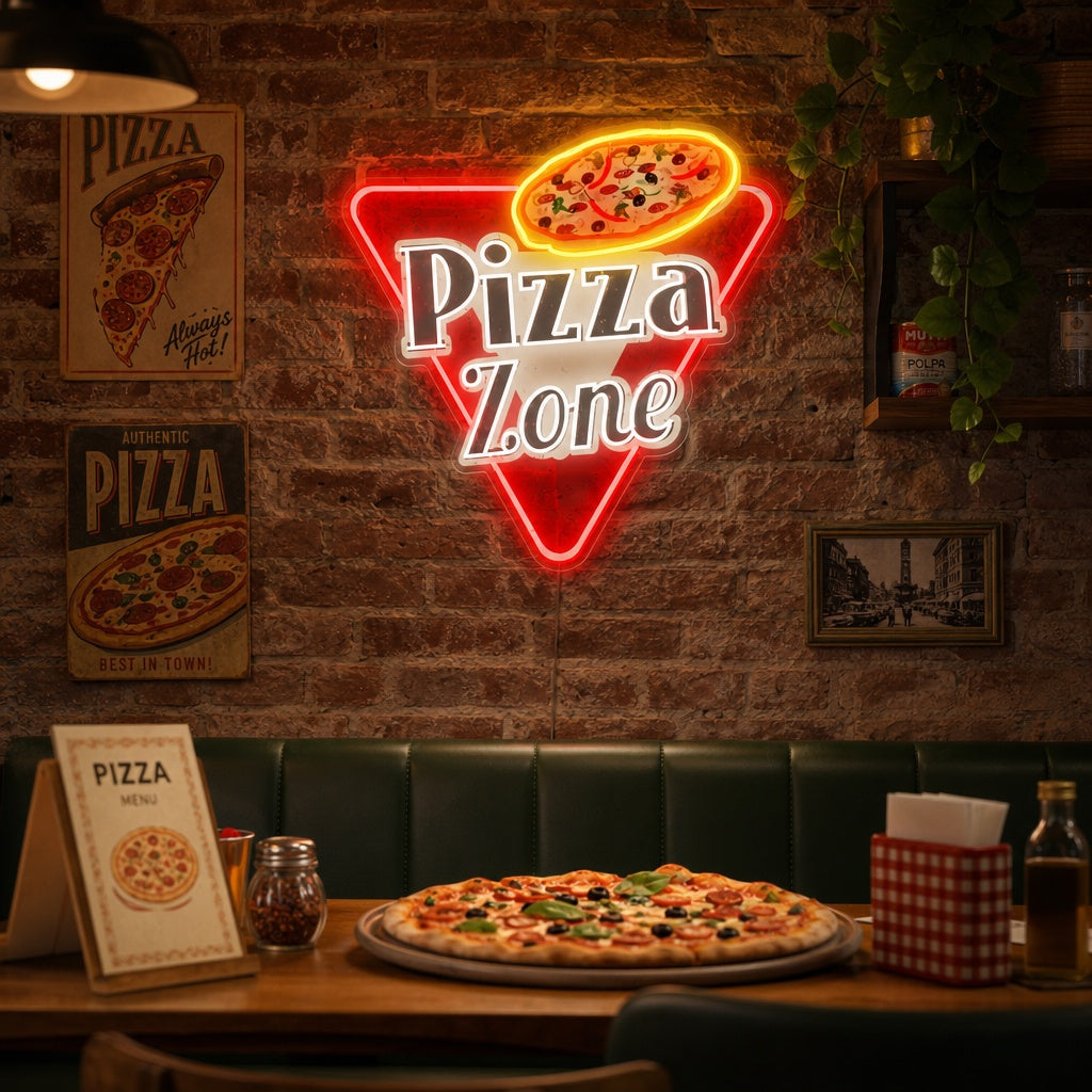 "Pizza Zone" Neonbord