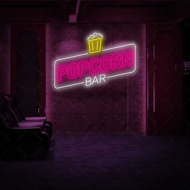 "Popcorn Bar" Neonbord