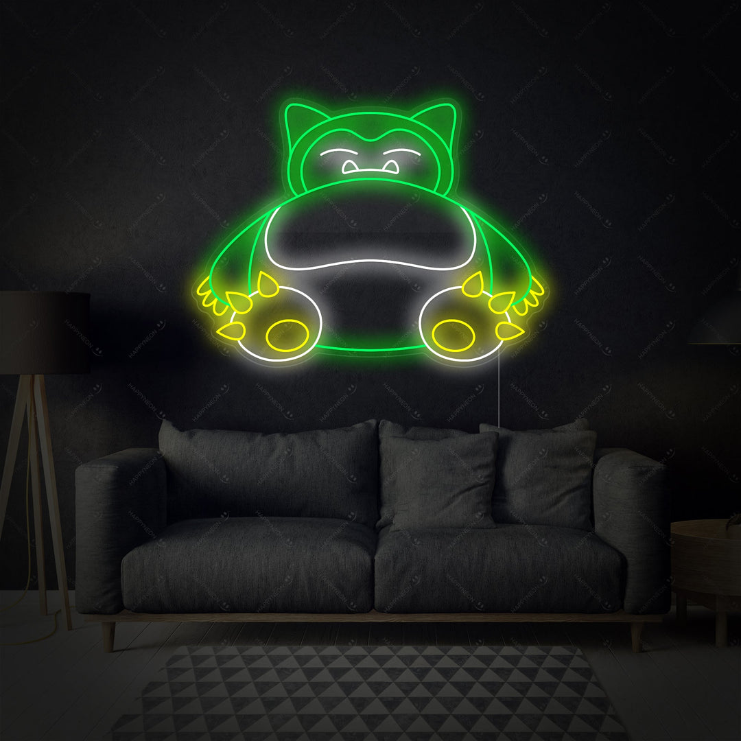 "Snorlax" Neonbord