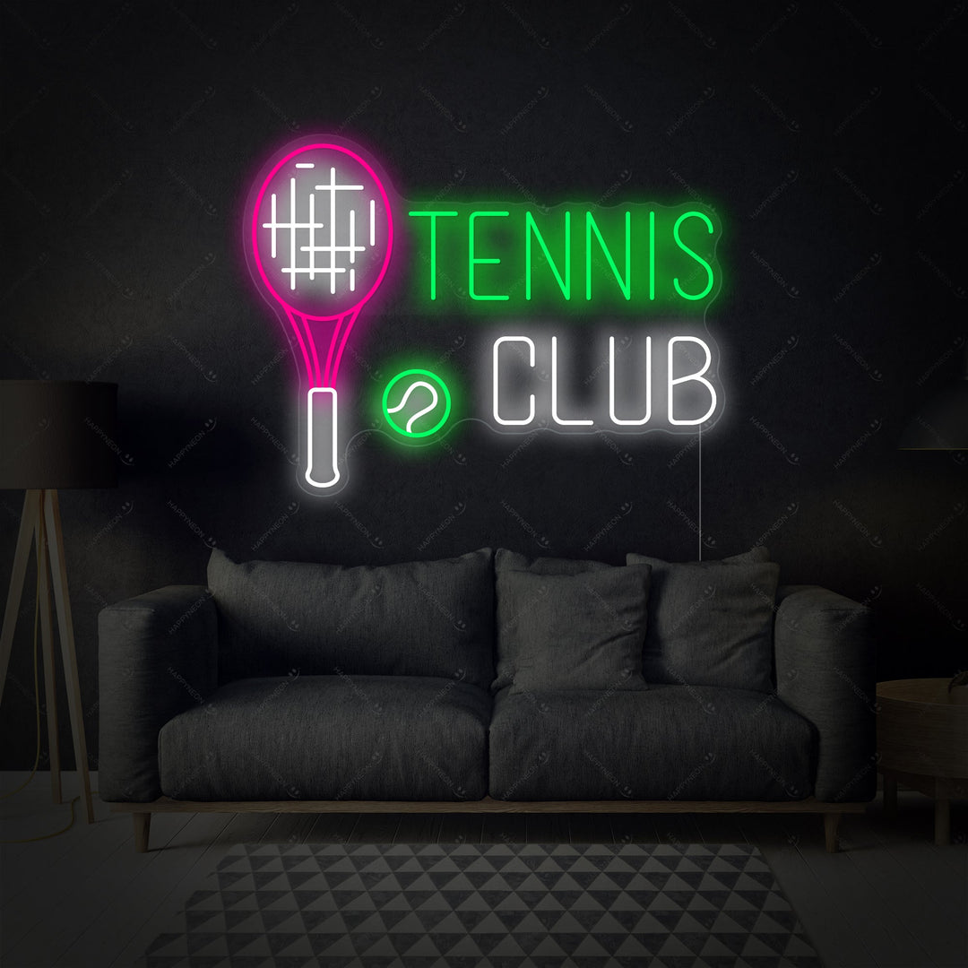 "Tennis Club" Neonbord