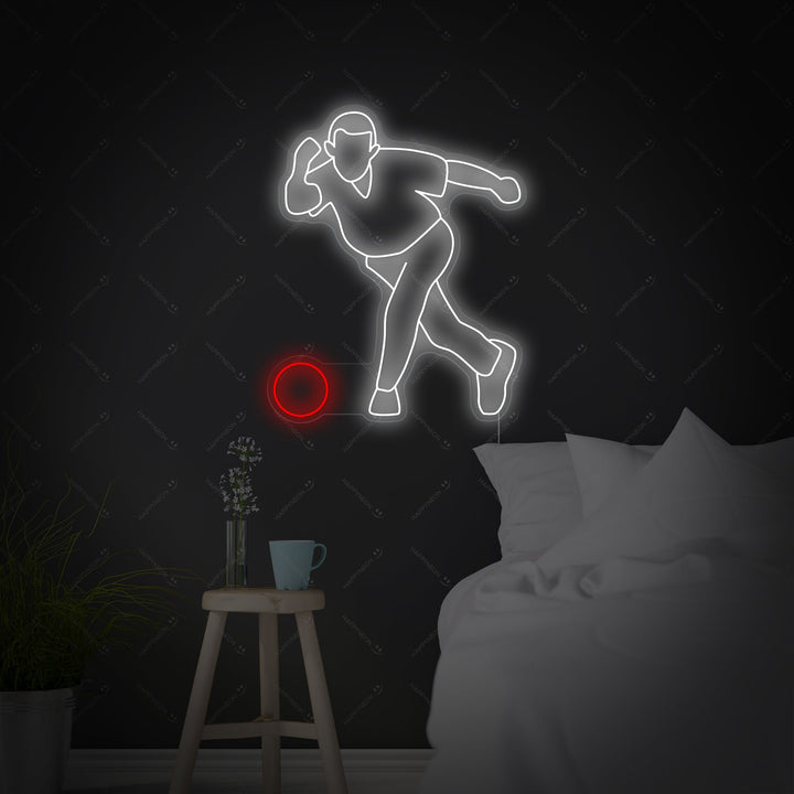 "Gooien Bowling" Neonbord