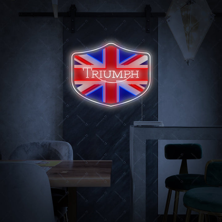 "Moto-logo op Union Jack-embleem" Neonbord