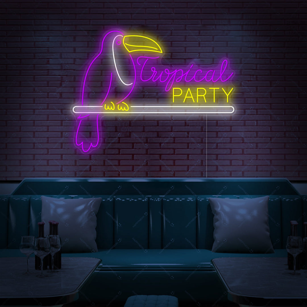 "Tropical Party" Neonbord