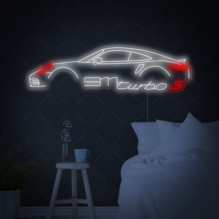 "Turbo S Auto" Neonbord