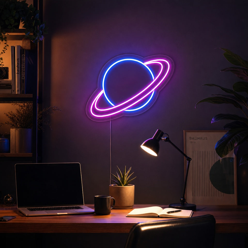 "Universum Planeet" Neon Verlichting