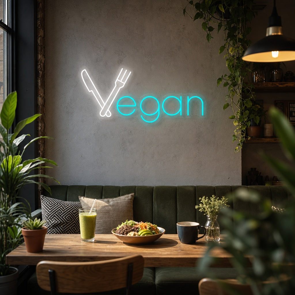 "Vegan" Neonbord