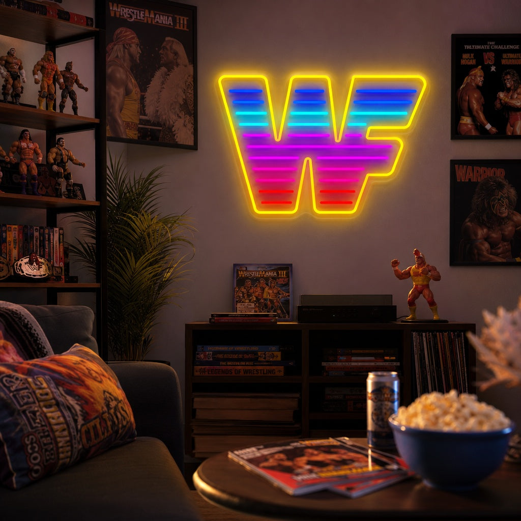 "Wwf Wrestling" Neonbord