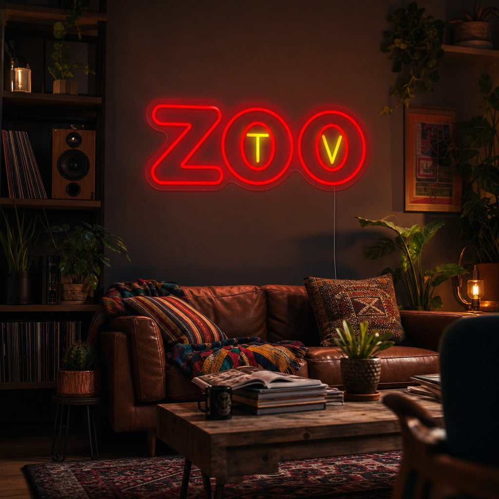 "Zootv" Neonbord
