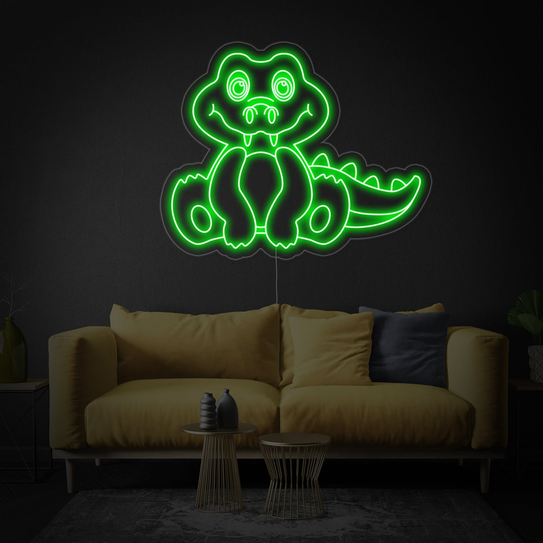 "Alligator" Neon Verlichting