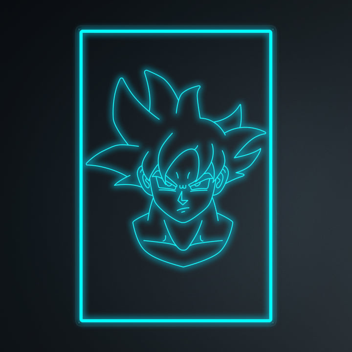 "Anime Goku Ultra Instinct" Miniatuur Neonbord