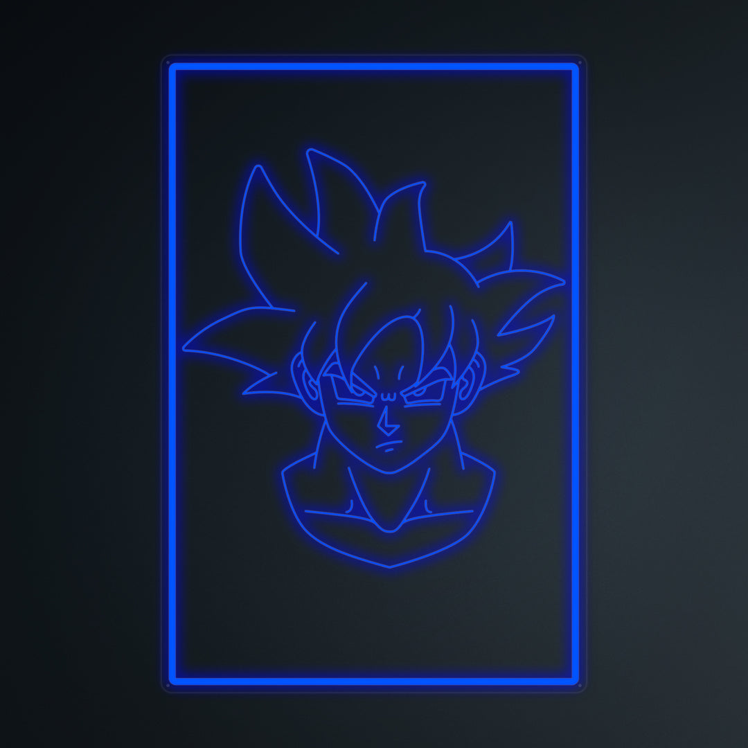 "Anime Goku Ultra Instinct" Miniatuur Neonbord