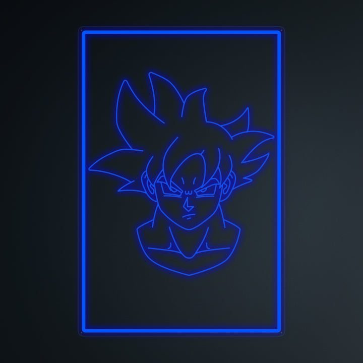 "Anime Goku Ultra Instinct" Miniatuur Neonbord