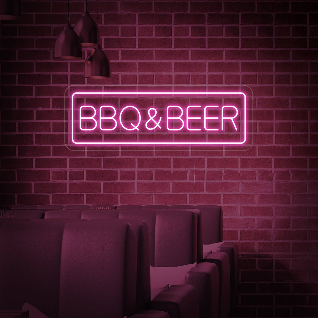 "BBQ Beer" Neon Verlichting