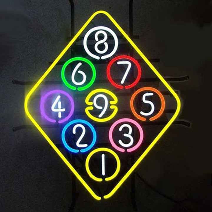"Bal Biljart Pool" Neon Verlichting